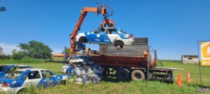 BORLA DESTACÓ LAS POLÍTICAS DE REORDENAMIENTO DEL GOBIERNO PROVINCIAL EN EL MARCO DE LA COMPACTACIÓN DE MAS DE UN CENTENAR DE VEHÍCULOS.