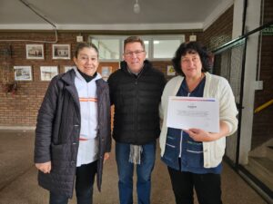 BORLA ENTREGÓ MÁS DE 40 MILLONES DE PESOS DEL FANI PARA OTRAS DOS ESCUELAS DE LA CIUDAD DE SAN JUSTO.